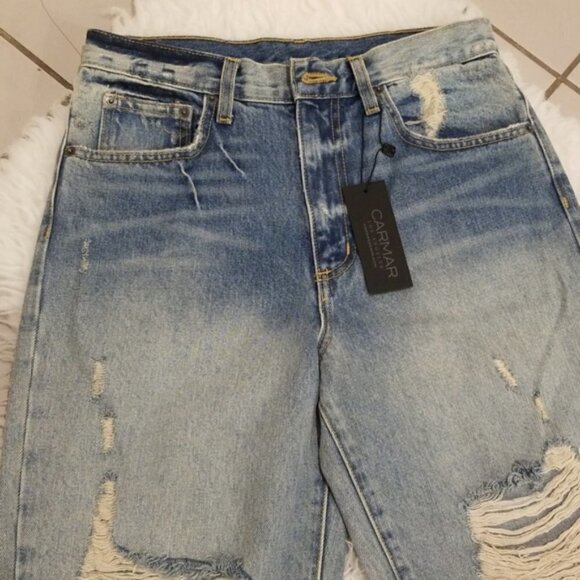 ๐LF๐ Marietta Boyfriend Shredded High Rise Jeans - Picture 10 of 14